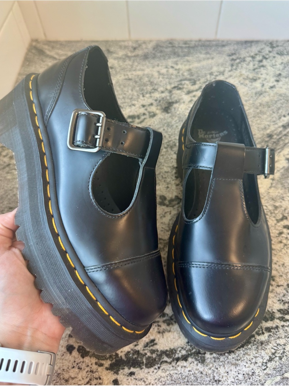Dr. Marten Bethan Platform Mary Jane. L 7. EUC.
